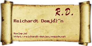 Reichardt Demjén névjegykártya